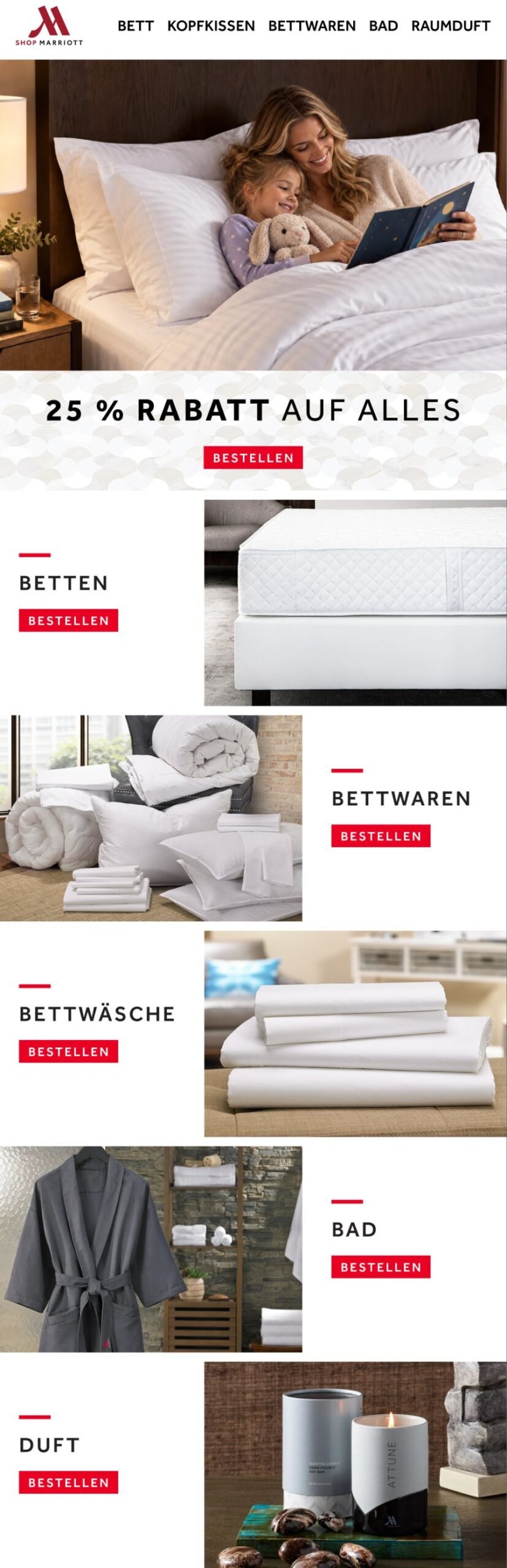 Launch email in German