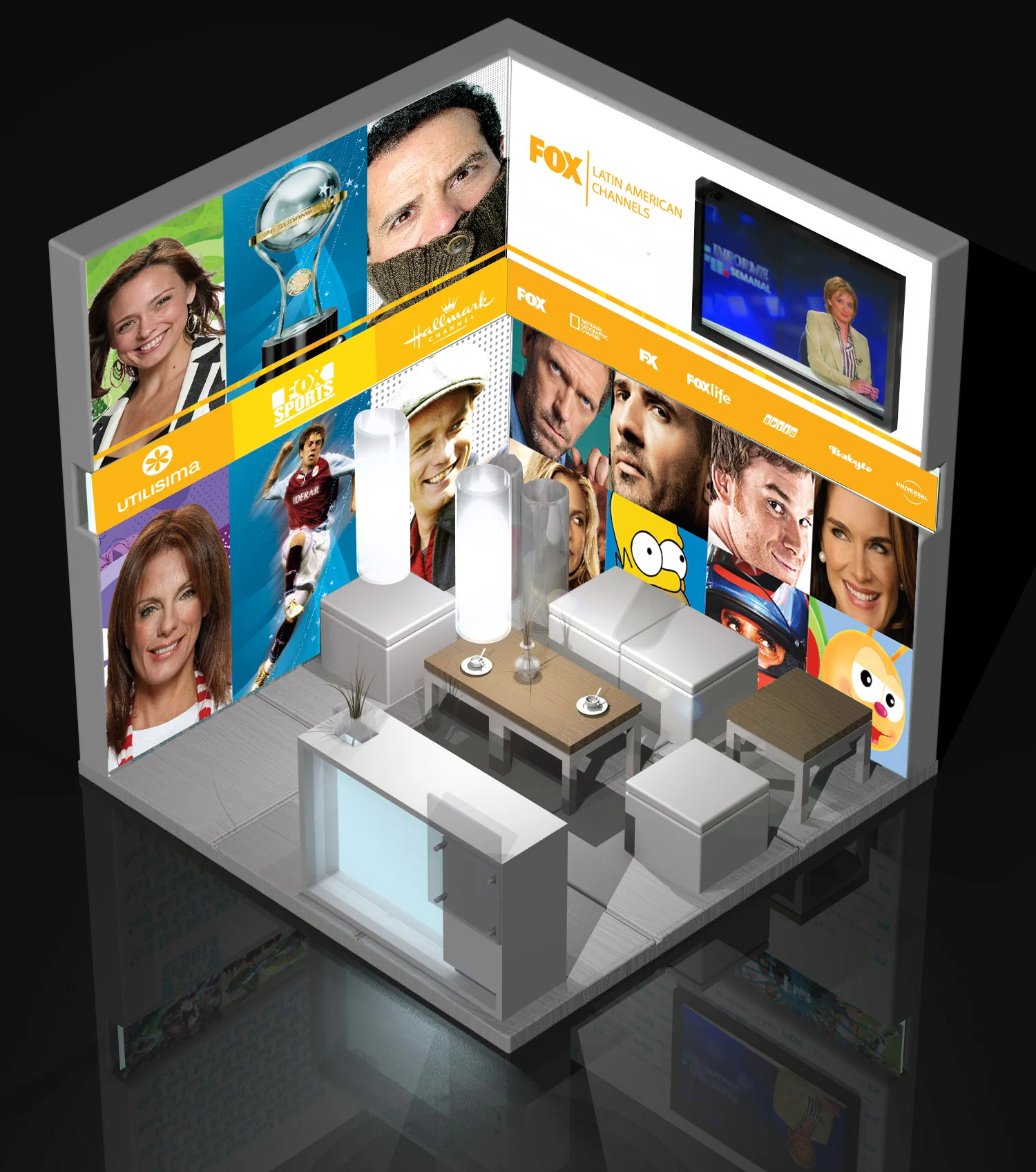 FOX event stand