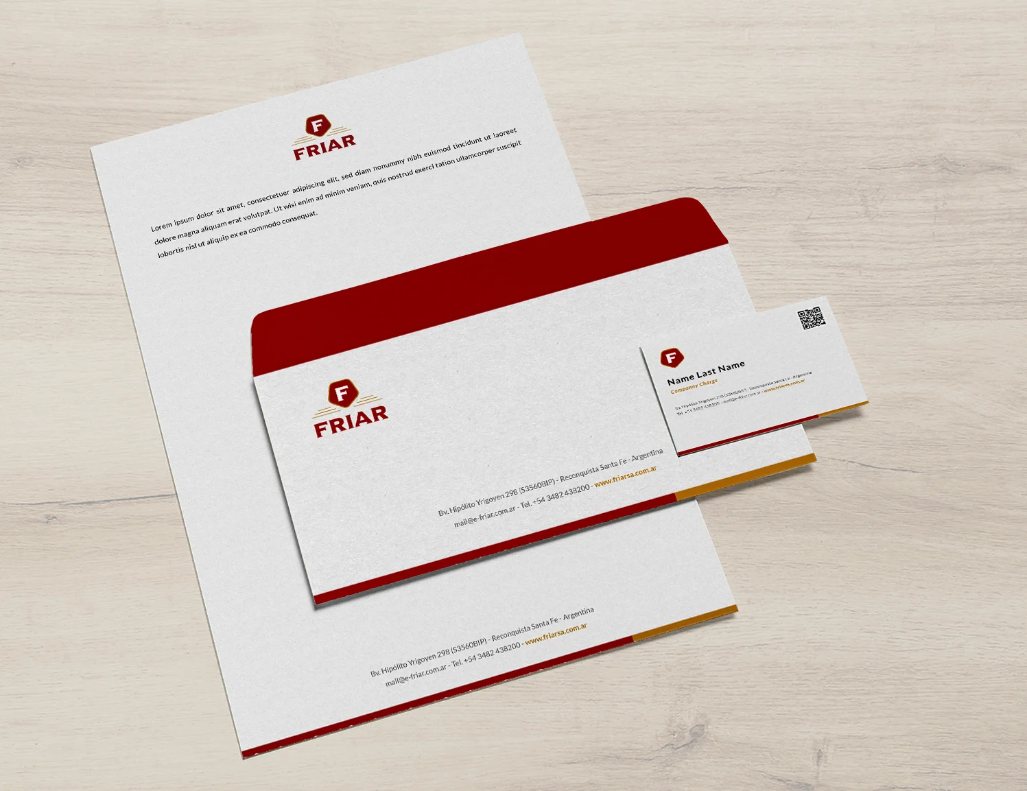 FRIAR stationery